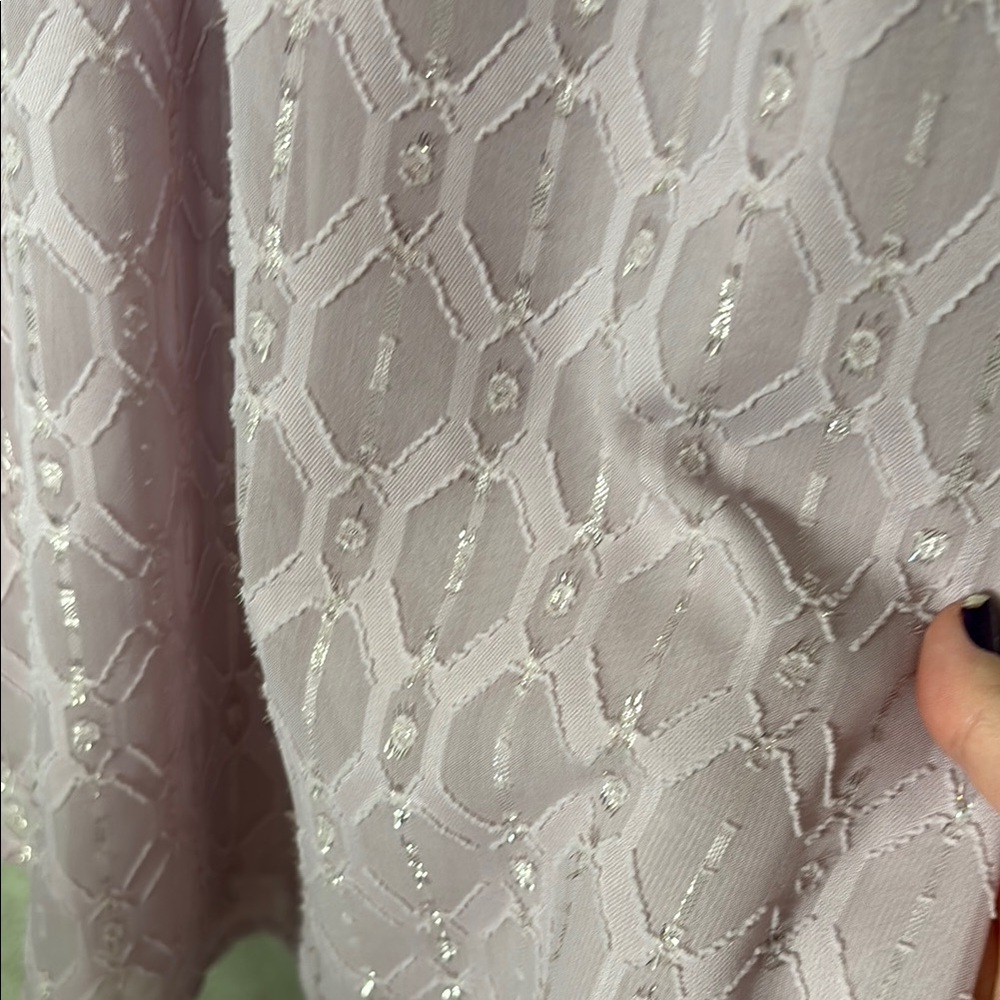 Lavender Ruffle Sleeve top - Picture 3 of 3